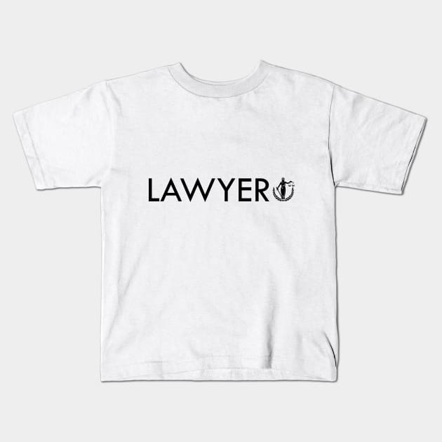 Lawyer Kids T-Shirt by ryspayevkaisar